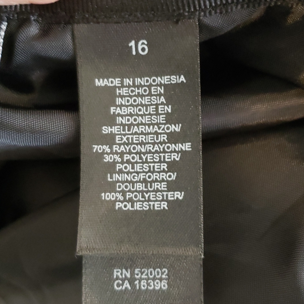 Black Velvet Fit & Flare Skirt, LIZ CLAIBORNE - Picture 7 of 8
